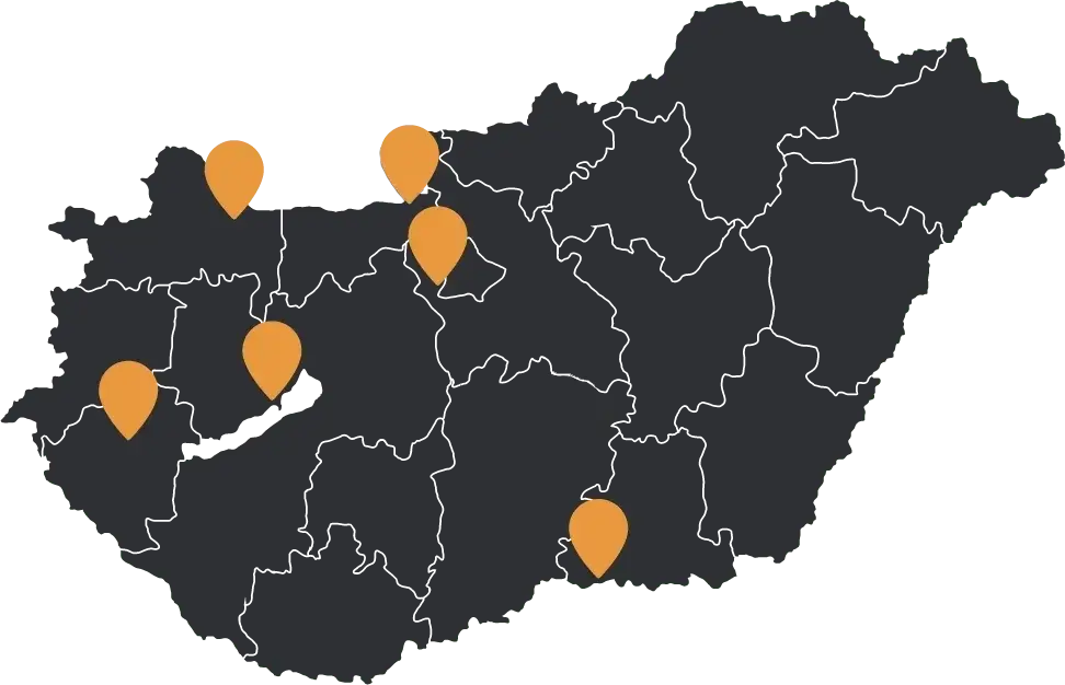 Térképen elhelyezve a Sun-Set Shading bemutatóterme