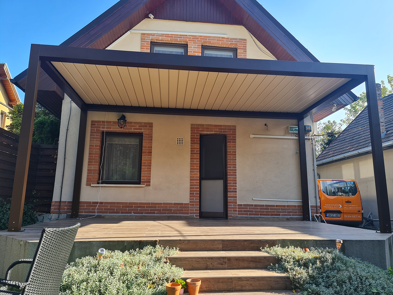 Bioklimatikus (sunguard) pergola tervezése és telepítése Budapesten, 2022-ben