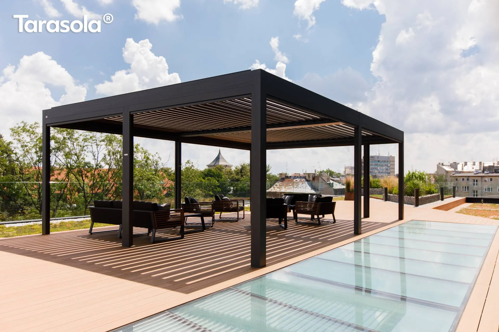 Bioklimatikus (sunguard) pergola tervezése és telepítése Budapesten, 2022-ben